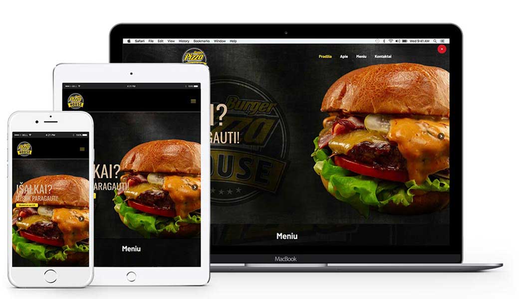 Interneto svetainių kūrimas - BurgerPizzaHouse